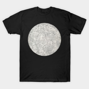 Cool Vintage Moon Surface Sphere T-Shirt